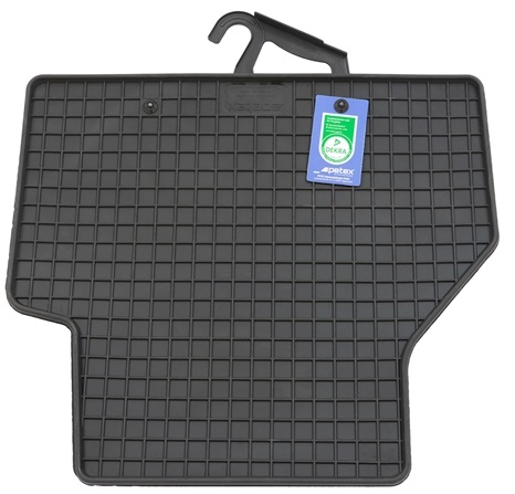 Set 2 covorase auto din cauciuc PETEX 64611PX, negru, parte montare spate, pentru Volkswagen Caddy, 11.2020-
