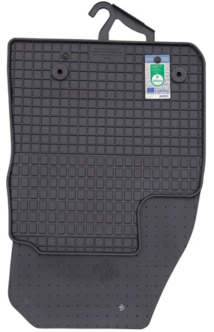 Set 2 covorase auto din cauciuc PETEX 37610PX, negru, pentru Ford Transit Courier, 2014-prezent