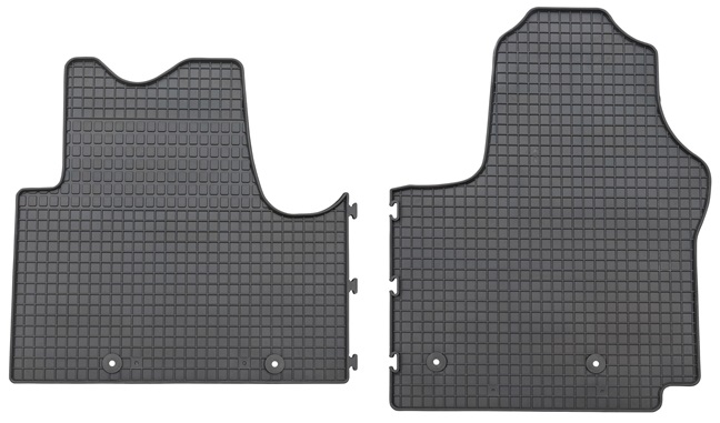 Set 2 covorase auto din cauciuc PETEX 54210PX, negru, pentru Opel Vivaro, 09.2014-