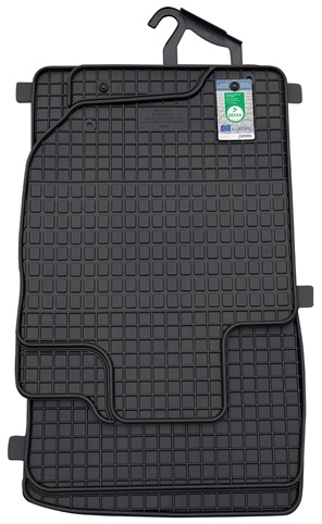 Set covorase auto din cauciuc PETEX 99412PX, negru, pentru Mitsubishi L200 KB-T, KA-T, 2010-2014