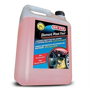 Solutie dressing pentru plastice, cu silicon, MA-FRA Diamant Plast Four P0495MA, volum recipient 4.5 litri