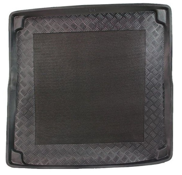 Tavita portbagaj auto POLCAR 1337WB-5, din polietilena, neagra, cu margine ridicata, pentru Audi A4, Break 11.07-07.15, cu panza antialunecare