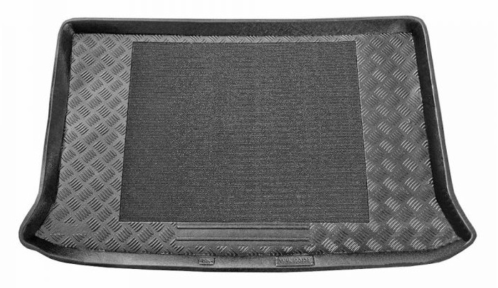 Tavita portbagaj auto POLCAR 2350WB-3, din polietilena, neagra, cu margine ridicata, pentru Citroen Berlingo, 07.96-10.02, cu panza antialunecare