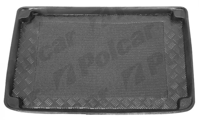 Tavita portbagaj auto POLCAR CSNBB 5005WB-3, din polietilena, neagra, cu margine ridicata, pentru Mercedes Benz A Class W168, cu panza antialunecare