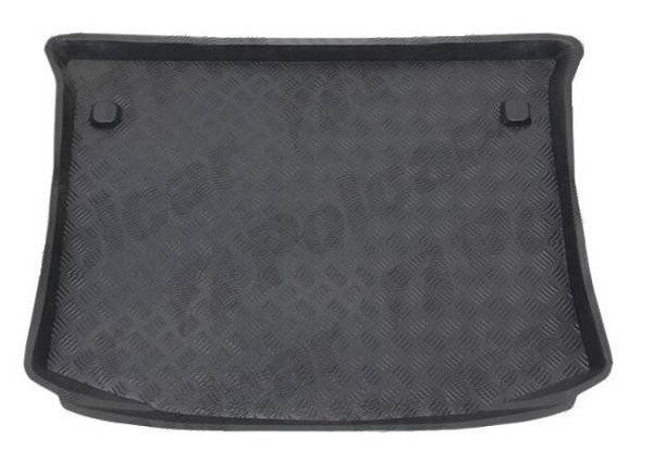 Tavita portbagaj auto POLCAR 3031WB-3, din polietilena, neagra, cu margine ridicata, pentru Fiat Bravo II Hatchback, cu panza antialunecare