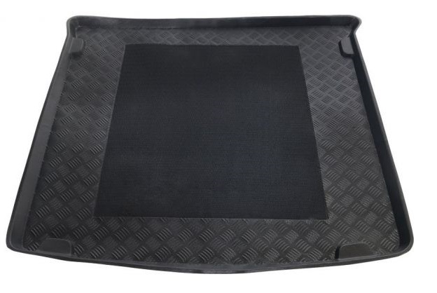 Tavita portbagaj auto POLCAR 9575WB-7, din polietilena, neagra, cu margine ridicata, pentru Volkswagen Caddy III, cu panza antialunecare