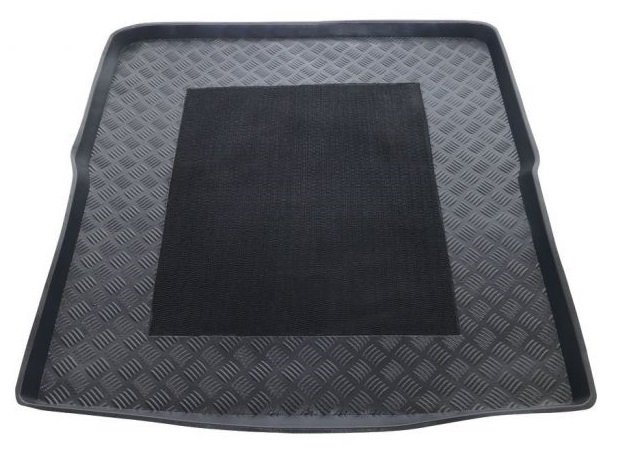 Tavita portbagaj auto POLCAR 9555WB-5, din polietilena, neagra, cu margine ridicata, pentru Volkswagen Passat 05-14 Break, cu panza antialunecare