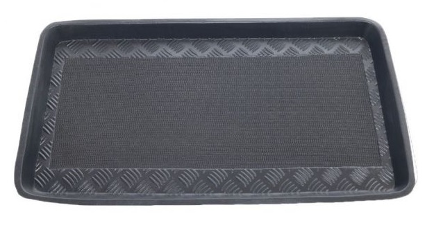Tavita portbagaj auto POLCAR 9552WB-7, polietilena, neagra, cu margine ridicata, pentru Volkswagen Sharan 05.10-prezent, cu panza antialunecare