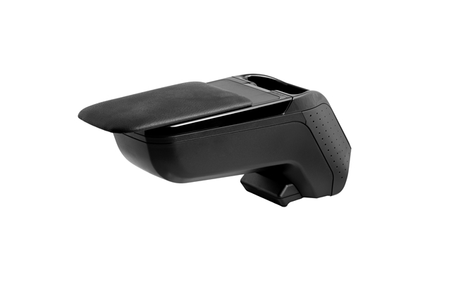 Cotiera auto rabatabila RATI Armster 2 V01204RA, capac din piele ecologica, neagra, fara buzunar, pentru Volkswagen Golf VII, 2012-2019