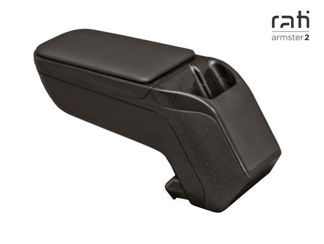 Cotiera auto rabatabila RATI Armster 2 V01204RA, capac din piele ecologica, neagra, fara buzunar, pentru Volkswagen Golf VII, 2012-2019