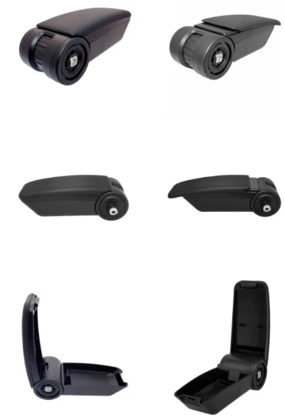 Cotiera auto rabatabila RATI Armster OE1 V01084ERA, capac piele ecologica, neagra, pentru Ford Puma, 2019-, Focus, Fiesta, 2017-, Ka+, Ecosport, 2018-