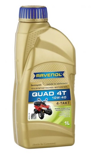 Ulei motor 4 timpi RAVENOL Quad 4T 10W40 1152160-001, volum 1 litru, pentru ATV