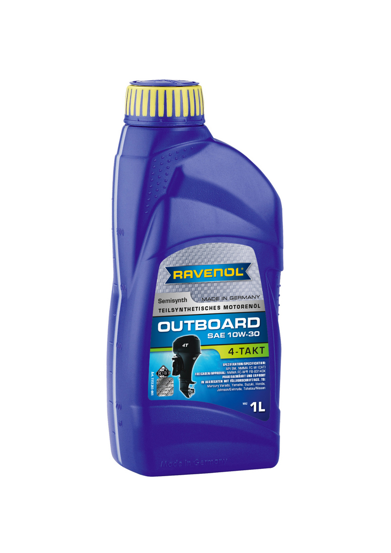 Ulei motor 4 timpi RAVENOL Outboardoel 4T 10W30 1153203-001, volum 1 litru, pentru motoare marine