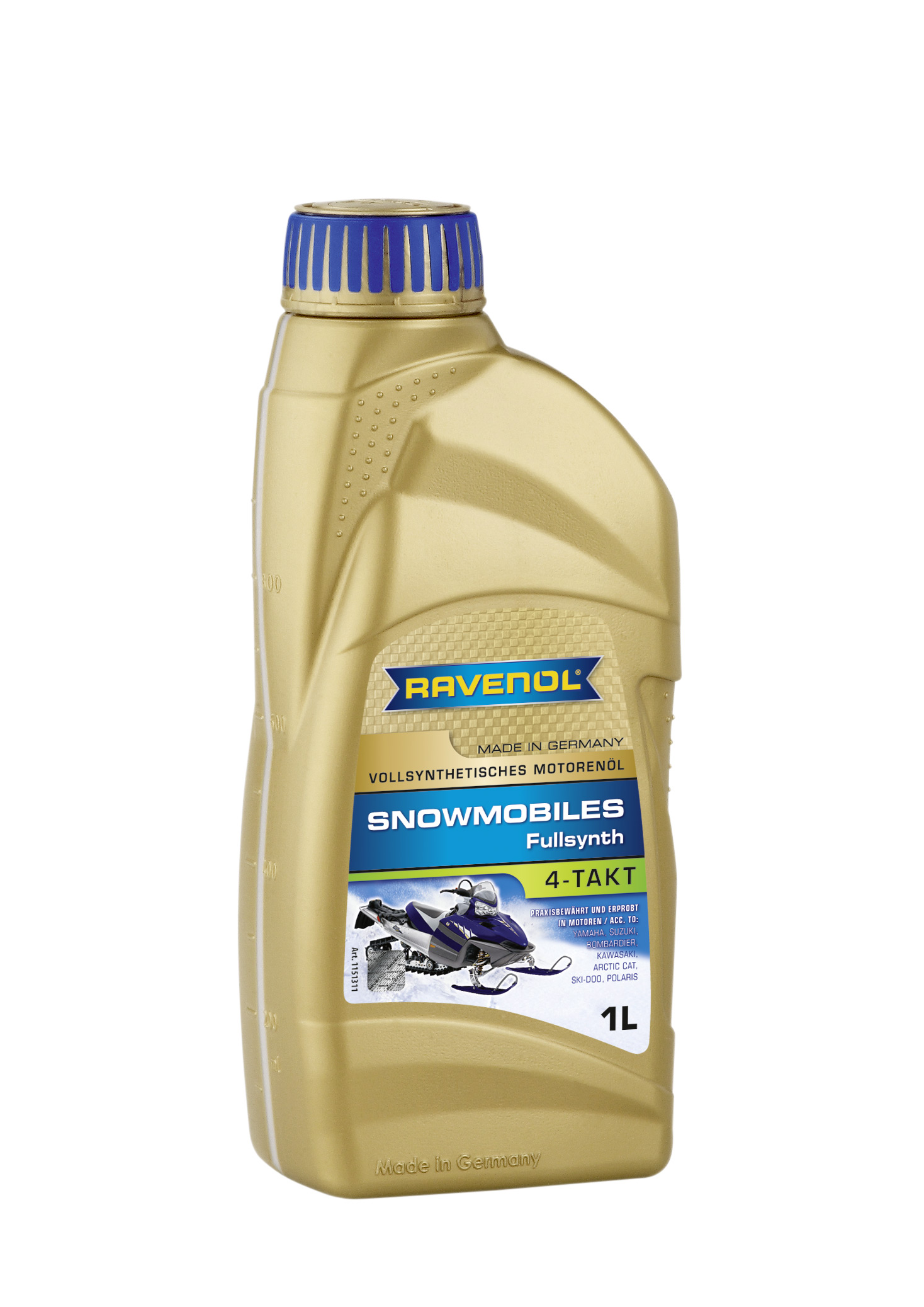 Ulei motor 4 timpi RAVENOL Snowmobiles 4-Takt Fullsynth 1151311-001, volum 1 litru, pentru snowmobile
