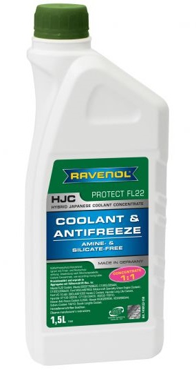 Antigel RAVENOL HJC Concentrate Protect FL22 1410122-150, verde, volum 1.5 litri, concentrat