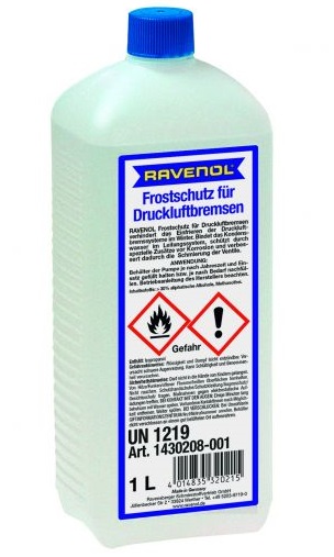 Antigel RAVENOL Frostschutz fur Druckluftbremsen 1430208-001, verde, volum 1 litru, pentru sistemele de franare cu aer
