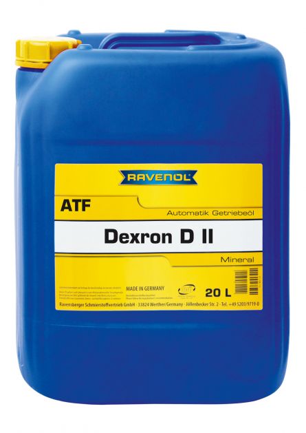 Ulei pentru transmisie automata RAVENOL ATF Dexron D II 1213102-020, volum 20 litri, semi sintetic