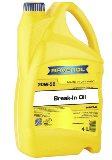 Ulei motor RAVENOL Break-In Oil 20W50 1114110-004, volum 4 litri, mineral