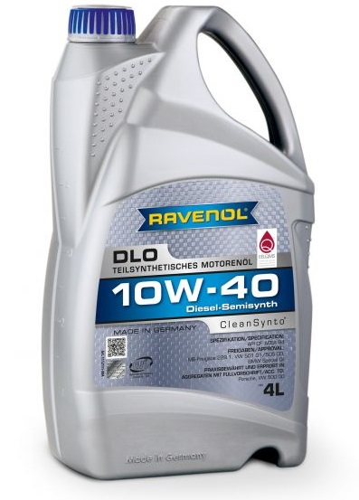 Ulei motor RAVENOL DLO 10W40 1112111-004, CleanSynto, volum 4 litri, semi sintetic