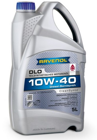 Ulei motor RAVENOL DLO 10W40 1112111-005, CleanSynto, volum 5 litri, semi sintetic