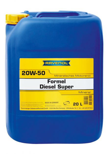 Ulei motor RAVENOL Formel Diesel 20W50 1123220-020, volum 20 litri, mineral