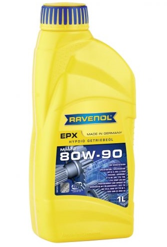 Ulei transmisie RAVENOL GETR EPX 80W90 GL5 1223205-001, volum 1 litru, multigrad, mineral