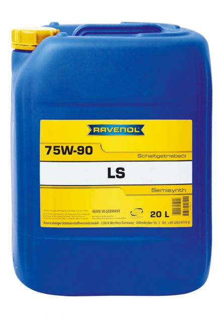 Ulei transmisie RAVENOL GETR LS 75W90 1222102-020, volum 20 litri, semi sintetic