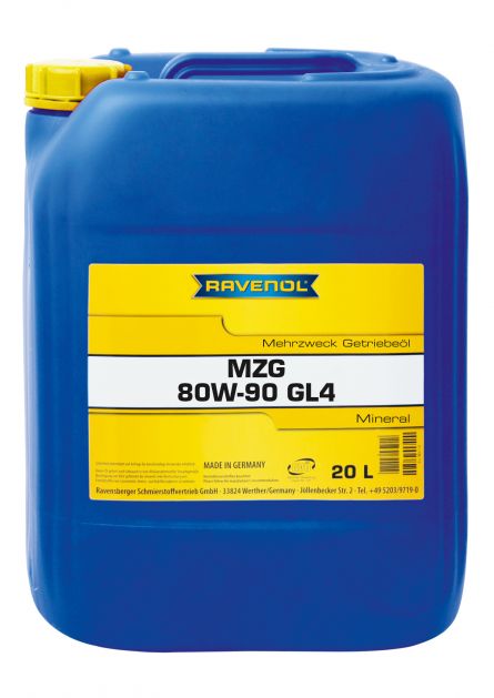 Ulei transmisie RAVENOL GETR MZG GL4 80W90 1223105-020, volum 20 litri, mineral