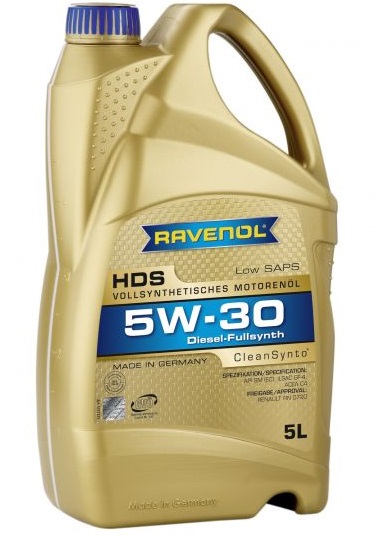Ulei motor RAVENOL HDS 5W30 1111121-005, volum 5 litri, sintetic