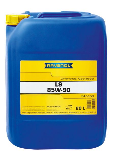 Ulei diferential RAVENOL HYP LS 85W90 GL5 1223301-020, volum 20 litri, mineral