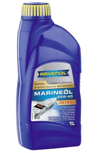 Ulei motor RAVENOL Marine Petrol 25W40 1162115-001, 1 litru, sintetic, pentru motoare marine