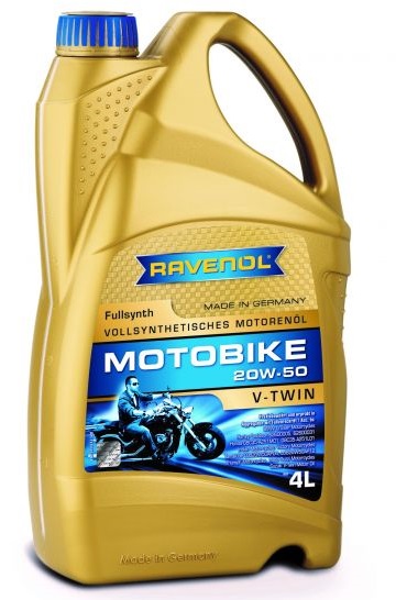 Ulei motor RAVENOL Motobike V-Twin Fullsynth 20W50 1171105-004, volum 4 litri, sintetic
