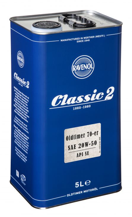 Ulei motor RAVENOL Oldtimer 70-er 20W50 API SE 1119116-005, volum 5 litri, multigrad