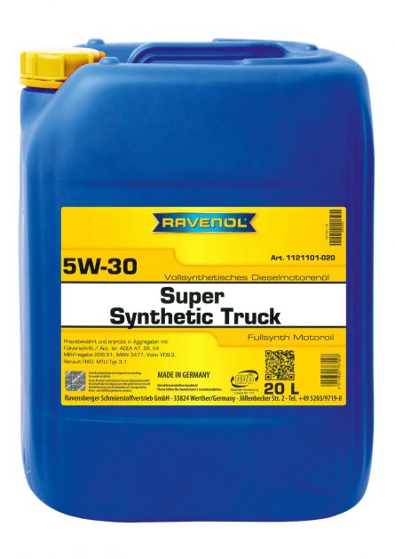 Ulei motor RAVENOL Super Synthetic Truck 5W30 1121101-020, volum 20 litri, sintetic