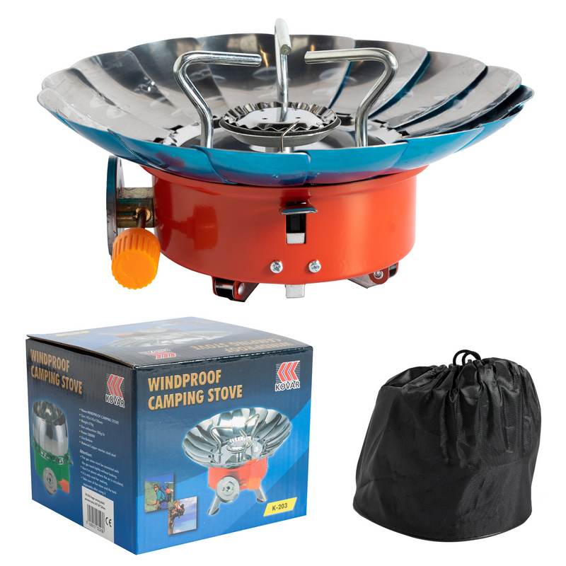 Aragaz camping pliabil MICUL FERMIER GF-2436, 145 x 145 x 120 mm, 2800 W, aprindere piezo