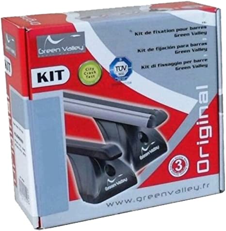Set montaj bare transversale GREEN VALLEY 156 237, pentru Hyundai i20, 2008-2014, Opel Agila, Toyota Yaris I, II, III, 1999-2011