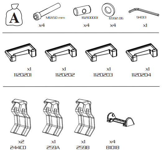 Set montaj bare transversale GREEN VALLEY CSNBB 156 259, pentru Hyundai ix20, Kia Venga, 2010-