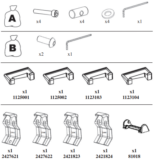 Set montaj bare transversale GREEN VALLEY CSNBB 156 275, pentru Peugeot 208, 03.2012-