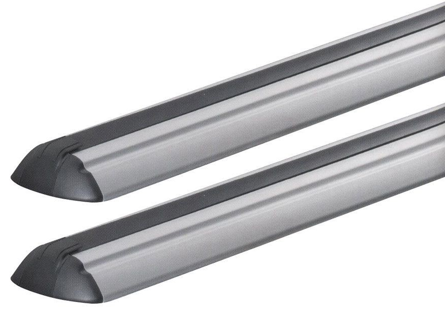 Set 2 bare transversale GREEN VALLEY 156 642, lungime 142 cm, din aluminiu, profil aerodinamic, argintiu-negru