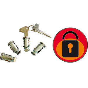 Set 4 incuietori pentru kit montare bare transversale GREEN VALLEY 156 002, cu 2 chei