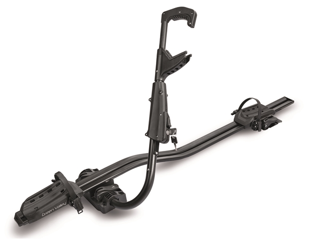 Suport auto bicicleta GREEN VALLEY Fast Ride 160661GV, montare pe bare transversale, negru, aluminiu, greutate maxima 20 kg