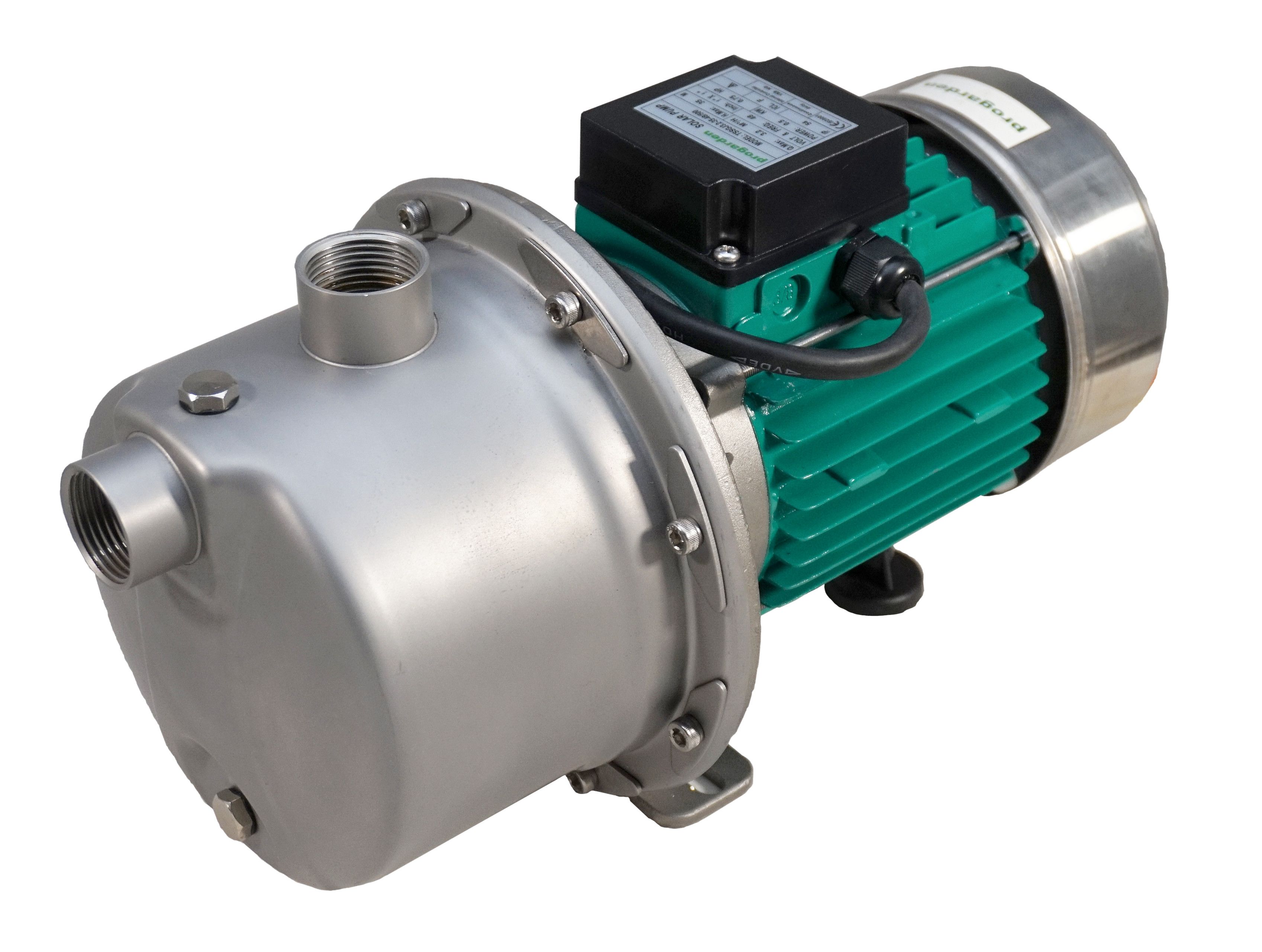 Pompa de suprafata ProGARDEN TSSGJ3.2-35-48/500, 1 inch, solar, 500W/48V, MPPT, fara PFV, 35 m, 3.2 mch, inox, apa curata