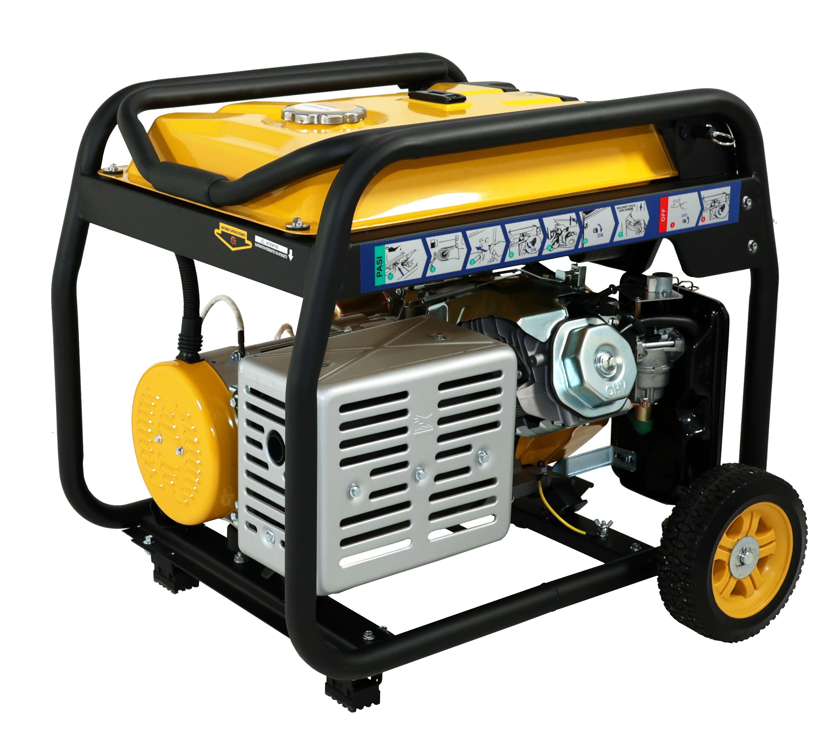 Generator open-frame STAGER FD 6500ER Automatic, 5.5kW, monofazat, benzina, pornire electrica