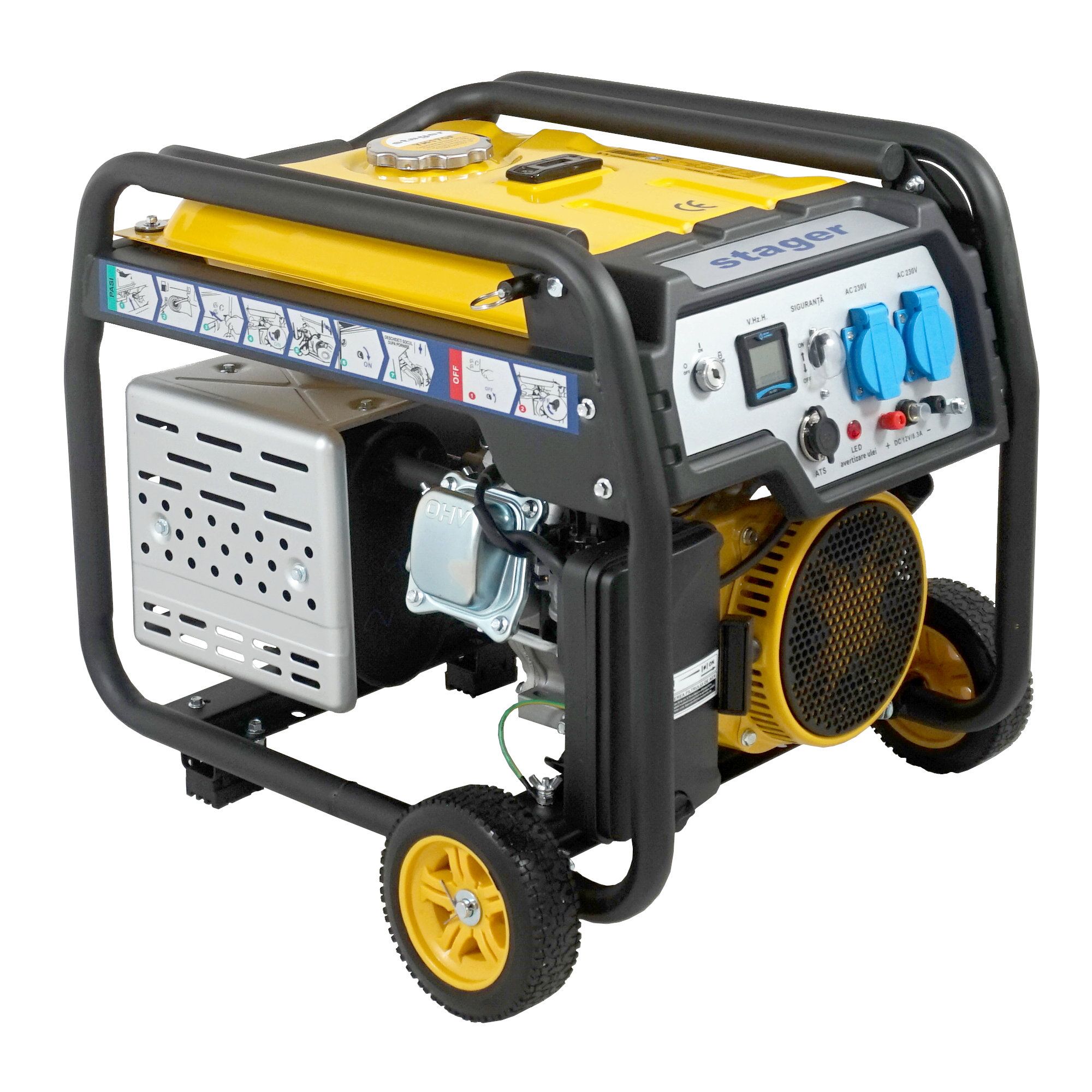 Generator open-frame STAGER FD 3600ER Automatic, 3kW, monofazat, benzina, pornire electrica