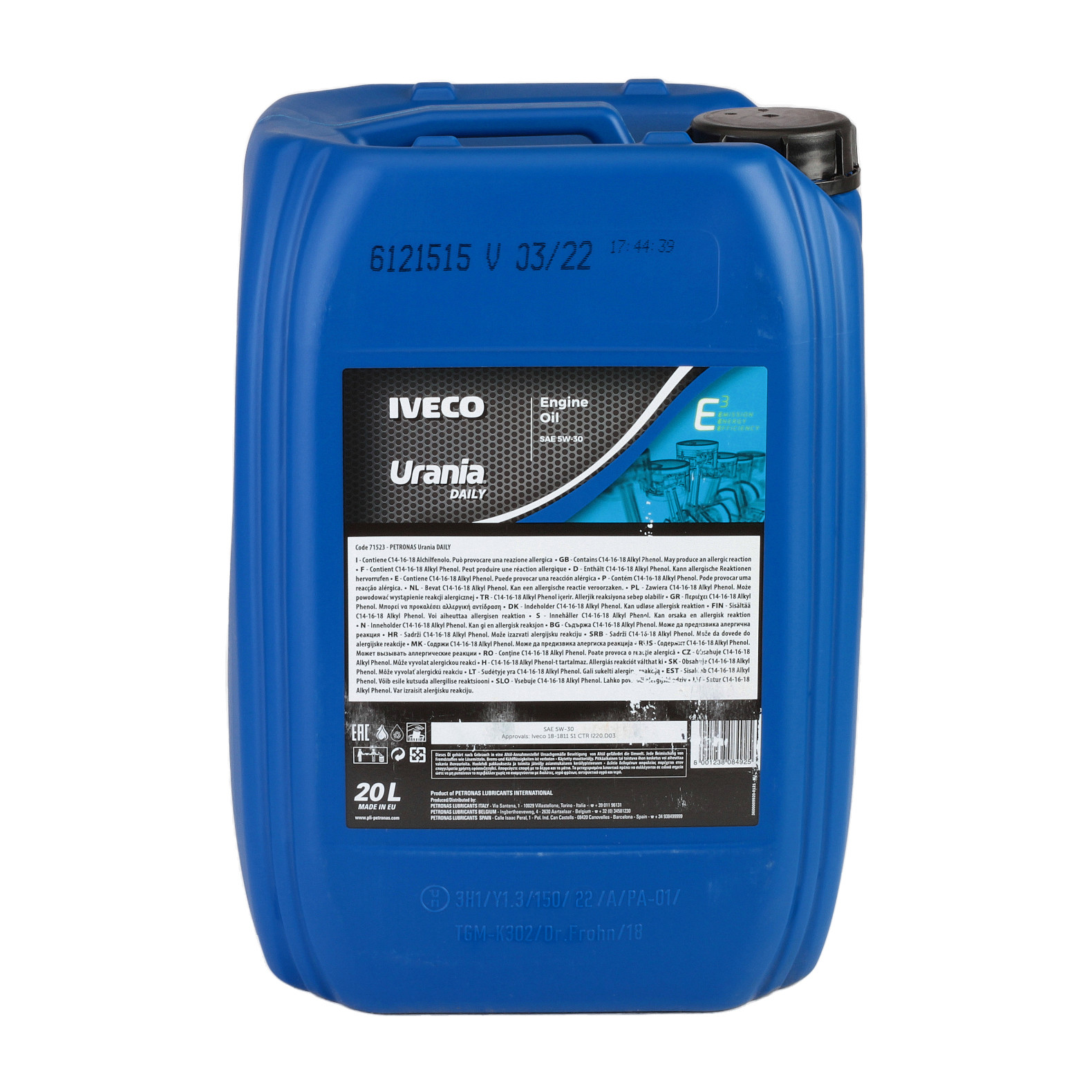 Ulei motor URANIA DAILY 5W30 UDAILY5W30/20, volum 20 litri, sintetic