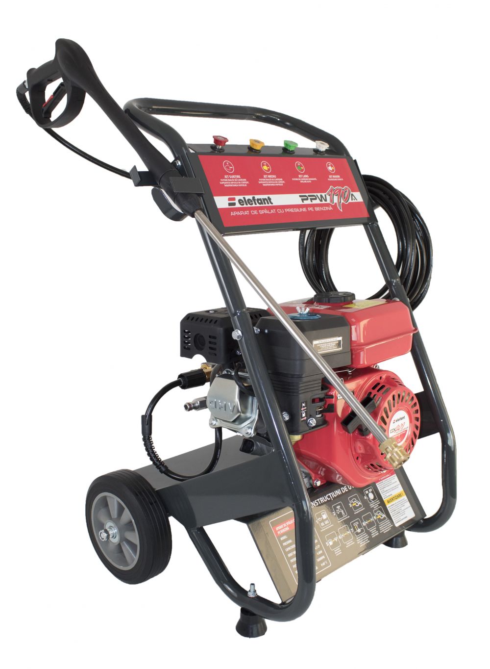 Aparat de spalat cu presiune pe benzina ELEFANT PPW190A, 4800 W, rezervor 3.6 L
