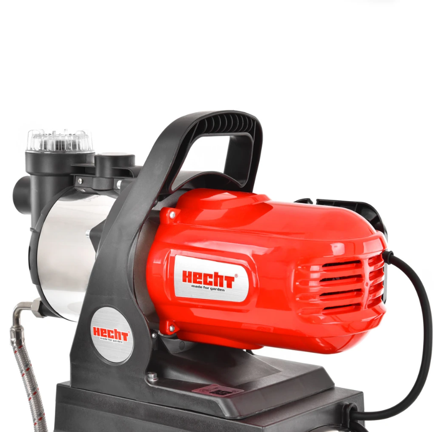 Hidrofor HECHT 3331 Inox, putere 1100 W, vas inox 20 litri, presiune maxima 4.5 Bar, inaltime refulare 45 m, adancime aspiratie 8 m