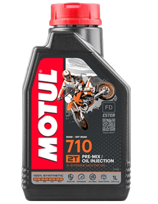 Ulei motor 2 timpi MOTUL 710 2T Pre-Mix FD Ester 104034, volum 1 litru, sintetic