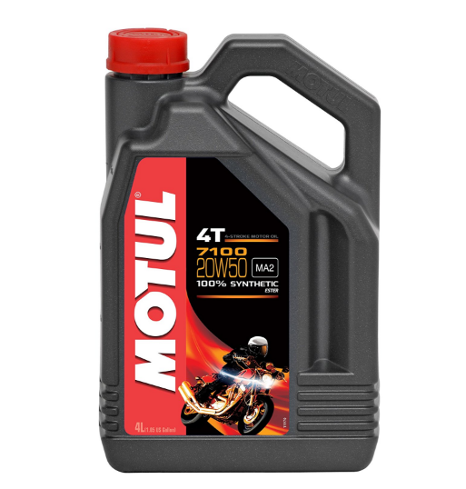 Ulei motor 4T MOTUL 7100 20W50 MA2 Ester 104104, volum 4 litri, sintetic