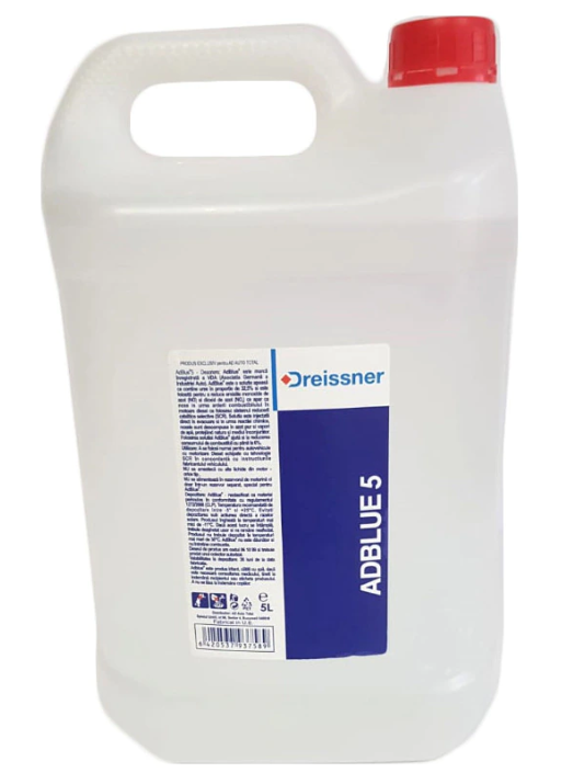 Aditiv AdBlue DREISSNER, 5 litri, cu palnie umplere, pentru motoare diesel Euro 6